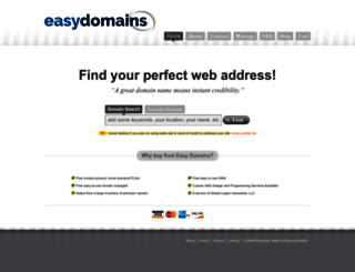 easydomains.com screenshot
