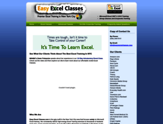 easyexcelclasses.com screenshot