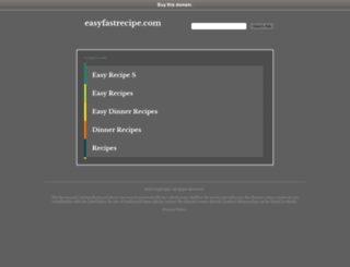 easyfastrecipe.com screenshot