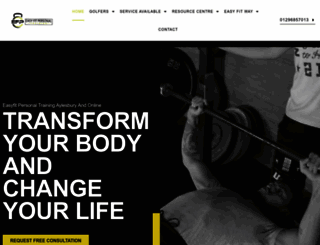 easyfitpersonaltraining.co.uk screenshot