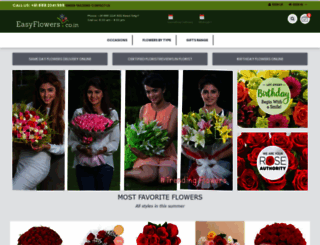 easyflowers.co.in screenshot