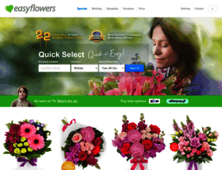 easyflowers.com.au screenshot