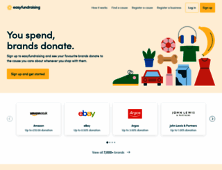 easyfundraising.org.uk screenshot