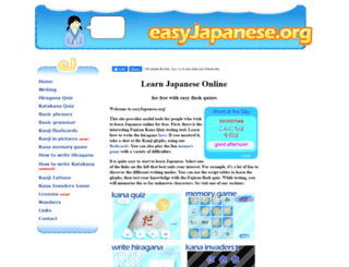 easyjapanese.org screenshot