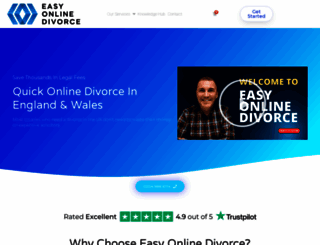 easyonlinedivorce.co.uk screenshot