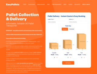 easypallets.co.uk screenshot