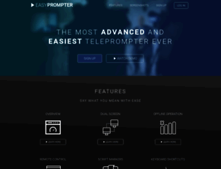 easyprompter.com screenshot