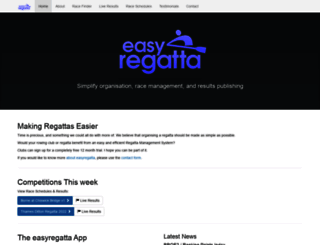 easyregatta.co.uk screenshot