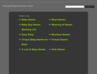 easyshopnames.com screenshot