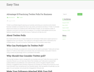 easytins.com screenshot