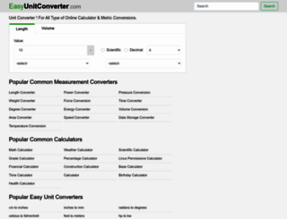 easyunitconverter.com screenshot