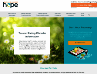 eatingdisorderhope.com screenshot