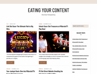 eatingyourcontent.com screenshot