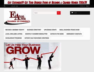 eatonareachamber.com screenshot