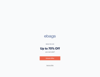 ebags.com screenshot