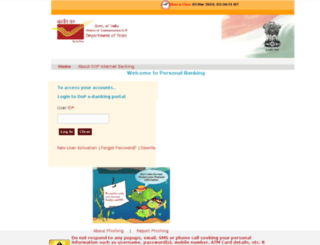 ebanking.indiapost.gov.in screenshot