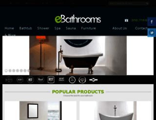 ebathrooms.com screenshot