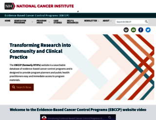 ebccp.cancercontrol.cancer.gov screenshot