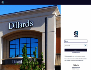 ebiz.dillards.com screenshot