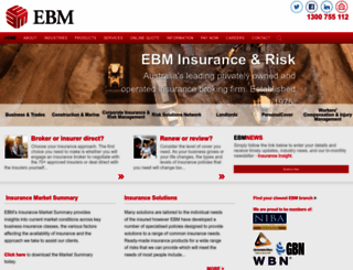 ebminsurance.com.au screenshot
