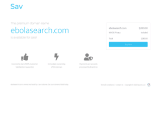 ebolasearch.com screenshot