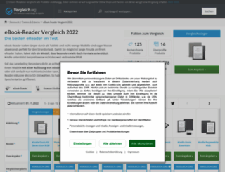 ebook-reader.vergleich.org screenshot