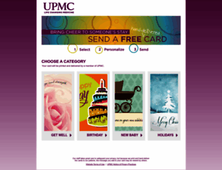 ecards.upmc.com screenshot