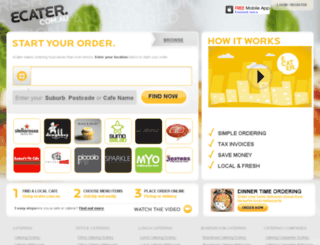 ecater.com.au screenshot