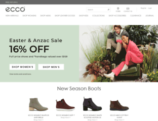 eccoshoes.co.nz screenshot