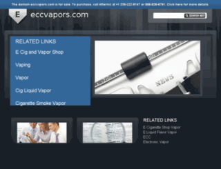 eccvapors.com screenshot