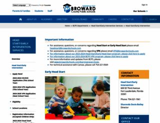 ece.browardschools.com screenshot