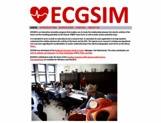 ecgsim.org screenshot