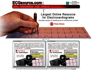 ecgsource.com screenshot