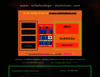 echafaudage-aluminium.com screenshot