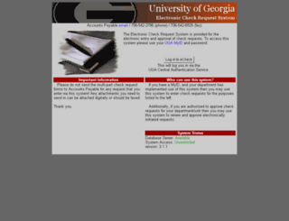 echeck.uga.edu screenshot