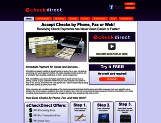 echeckdirect.com screenshot