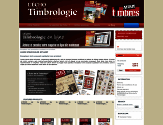 echo-de-la-timbrologie.com screenshot