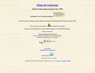echoscapricorne.org screenshot