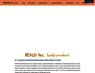 echotecwatermaker.com screenshot