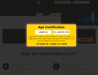 ecigcashback.com screenshot