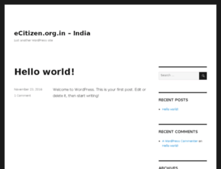 ecitizen.org.in screenshot