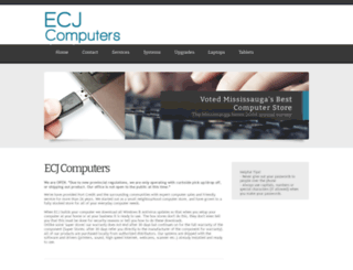 ecjcomputers.com screenshot