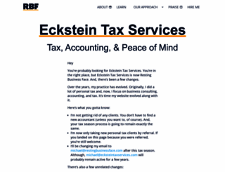 ecksteintaxservices.com screenshot