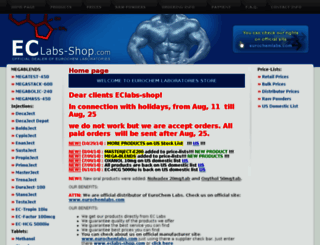 eclabs-shop.com screenshot