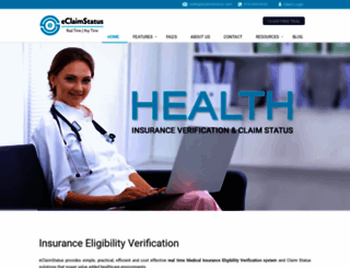 eclaimstatus.com screenshot