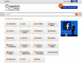 eclassifiedjaipur.com screenshot