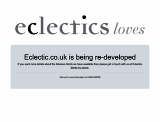 eclectics.co.uk screenshot