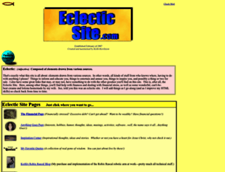 eclecticsite.com screenshot