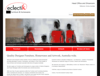 eclectikfurniture.com.au screenshot