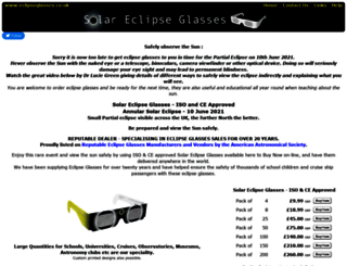 eclipseglasses.co.uk screenshot